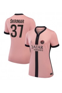 Paris Saint-Germain Milan Skriniar #37 Fotballdrakt Tredje Klær Dame 2024-25 Korte ermer